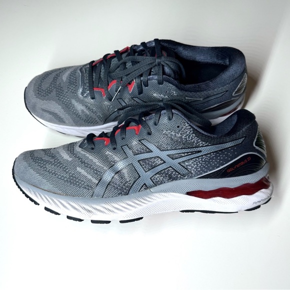 Asics Men’s Gel- Nimbus 23 Gray and Red athletic Running Shoes Size- 11.5 - Picture 9 of 11